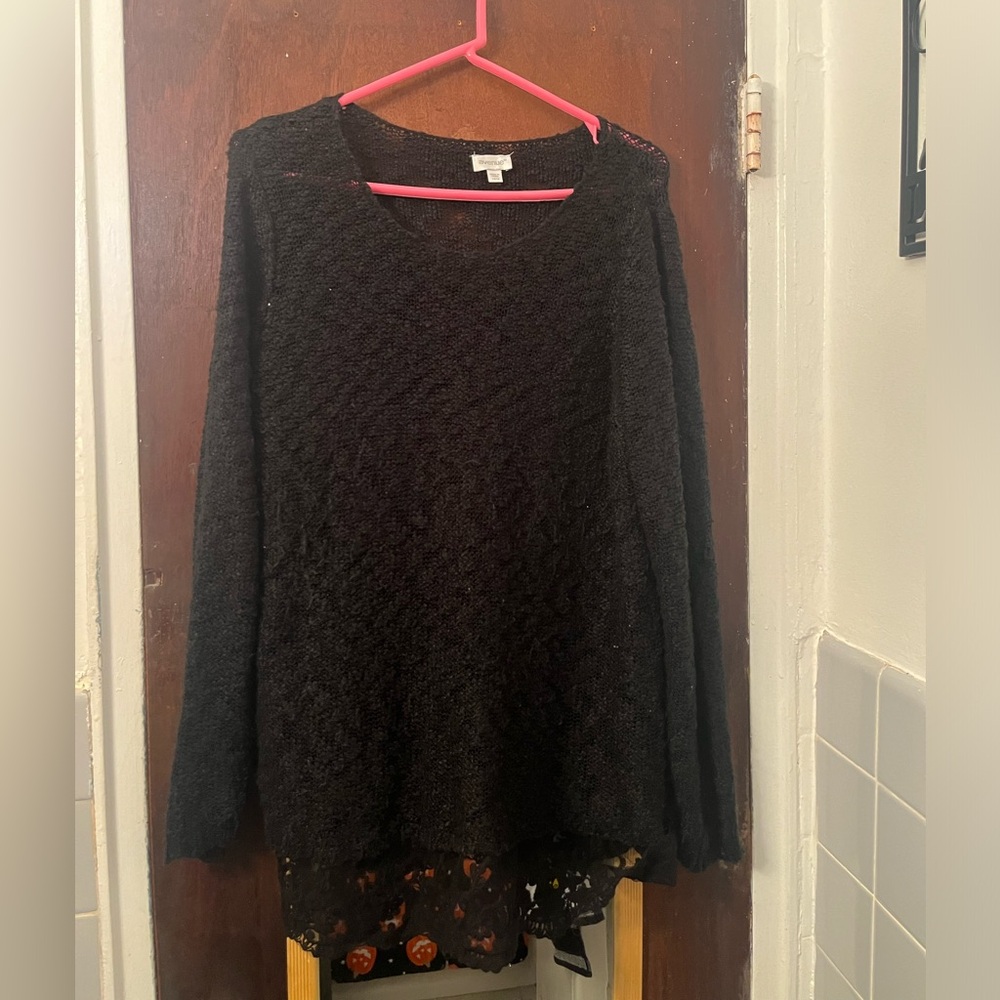 LAST CALL! Avenue Black Sweater 14/16